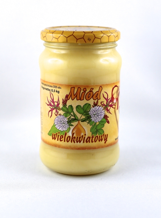 MIÓD WIELOKWIATOWY KS. EUGENIUSZA MARCINIAKA 500 g .jpg
