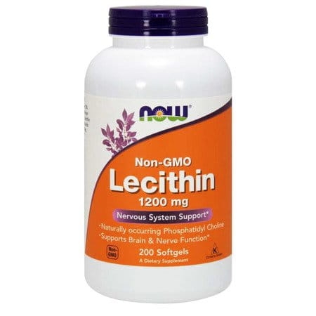 Lecithin NON GMO 1200mg NOW 200 tabletek.jpg
