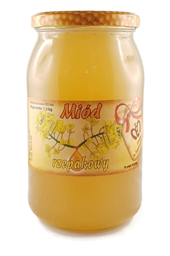 Świeży miód rzepakowy jest nieskrystalizowany.